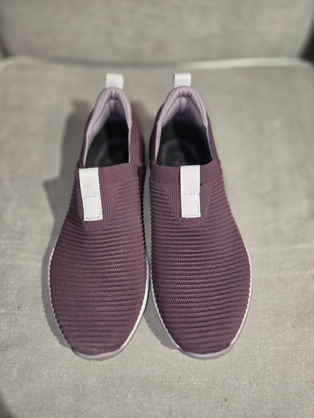 Ryka, Slip-On Knit Men's Shoes in Plum Size 6.5